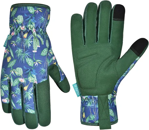 Vista 15 de Guantes de jardinería para hombres y mujeres, a prueba de espinas y resistentes a pinchazos, guantes de trabajo de seguridad y jardinería, regalos
