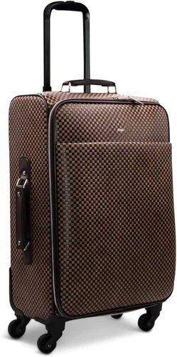 Vista 6 de Packs Travel - Juego de viaje platino Neceser grande de viaje y maquillaje para hombres y mujeres Cuero vegano de lujo, forro