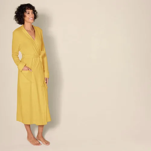 Vista 2 de Tienda Essentials Bata ligera de punto gofre de longitud completa para mujer (disponible en tallas extragrandes)