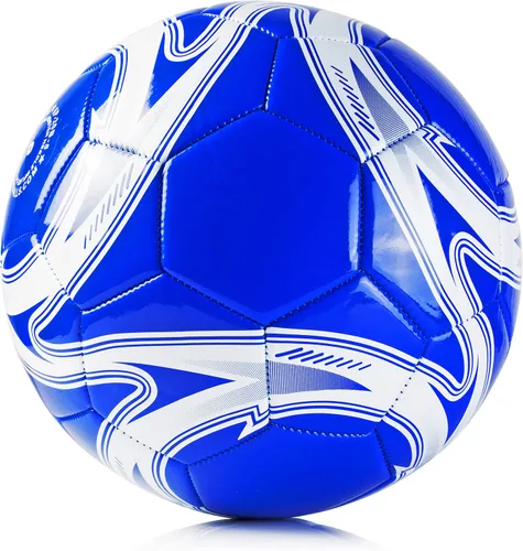 Vista 2 de Western Star Balón de fútbol tamaño 3, tamaño 4 y tamaño 5, peso oficial del partido, 6 diseños, jugadores de fútbol para jóvenes y adultos, diseño
