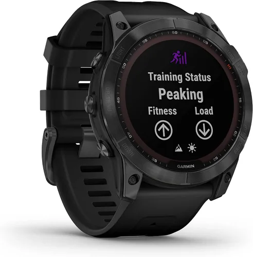 Vista 17 de Garmin Fenix 7X - Reloj GPS multideportivo impermeable con pantalla solar de 1.4 pulgadas con linterna LED integrada y Bluetooth