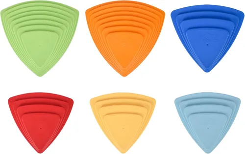Vista 8 de Piedras de equilibrio para niños (paquete de 6), antideslizantes, habilidades motoras gruesas y juego en interiores y exteriores, piedras de salto
