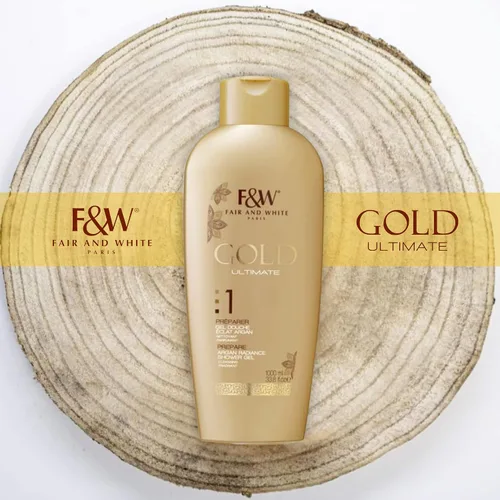 Vista 5 de FAIR & WHITE Gel de baño Gold Radiance (33.8 onzas líquidas)