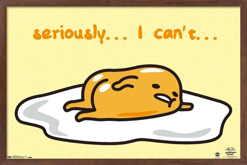 Vista 16 de Trends International Gudetama - I Can't Wall Poster, 14.725" x 22.375", Barnwood Framed Version