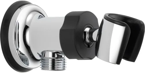 Vista 3 de DELTA FAUCET U4985-KS-PK - Soporte de ducha de mano con codo de pared ajustable, acero inoxidable negro