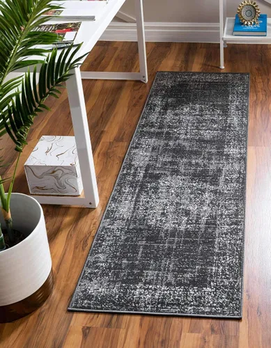 Vista 12 de Unique Loom Aarhus Collection - Alfombra vintage con borde AAR003, 3 x 5 pies, crema/verde azulado
