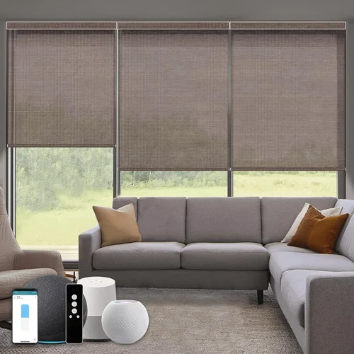 Vista 36 de Persianas enrollables inteligentes, persianas enrollables con cable 1% de apertura, compatibles con Google Home Alexa, persianas automáticas 1%