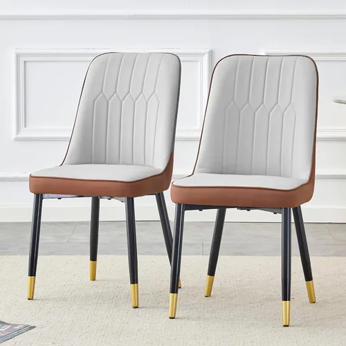 Vista 19 de Juego de 2 sillas de comedor para sala de estar, cocina, dormitorio, sala de estar, silla auxiliar Sillas De Comedor para Comedor, cómodas
