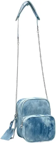 Vista 8 de Kpop Bangtan - Bolsa de mezclilla J Hope para niños, bolsa de mezclilla para niños, mini bolso de hombro para mujeres y niñas, Azul mezclilla