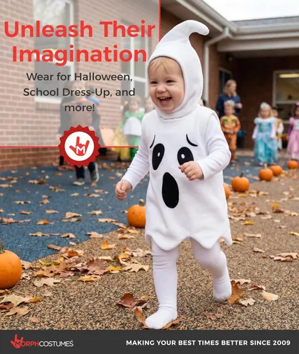 Vista 6 de Morph, Disfraz de fantasma para niños pequeños, disfraces de Halloween para niños