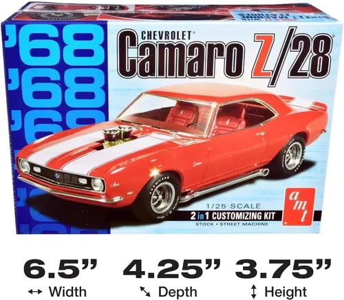 Vista 5 de AMT 1968 Chevy Camaro Z/28 Kit de modelo a escala 1:25