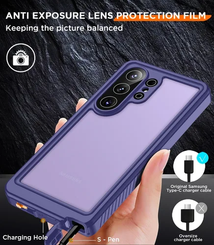 Vista 141 de Temdan - Funda impermeable diseñada para iPhone 12, protector de pantalla y cámara integrado IP68 bajo el agua, cuerpo completo, a prueba de caídas