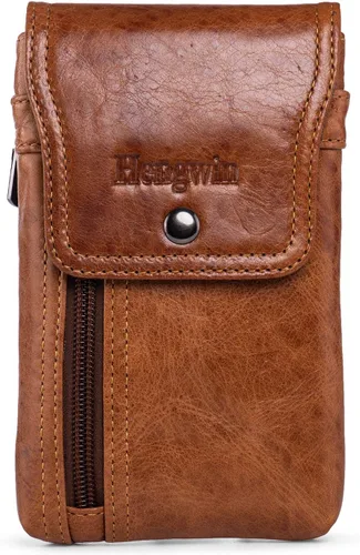 Vista 9 de Funda de cuero genuino para teléfono celular para cinturón, funda para cinturón para iPhone 17 Pro 16e 15 Pro 14 Pro 13 Pro 12 Pro Samsung Galaxy