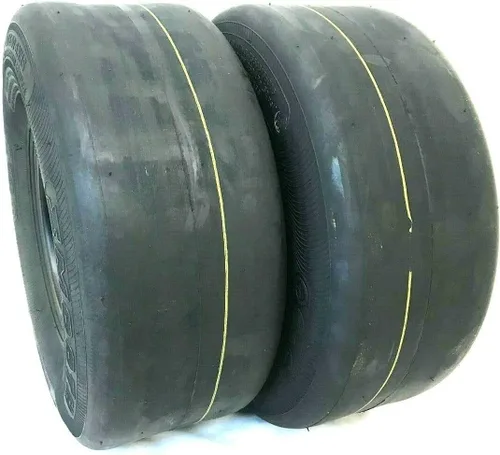 Vista 5 de Dos neumáticos de cortacésped lisos de 11 x 6.00-5 que se adaptan a karts de giro cero y Go