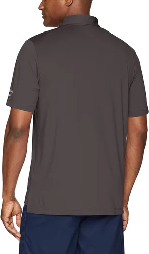 Vista 2 de Callaway Polo de golf micro hexagonal para hombre con protección solar, tejido elástico sólido