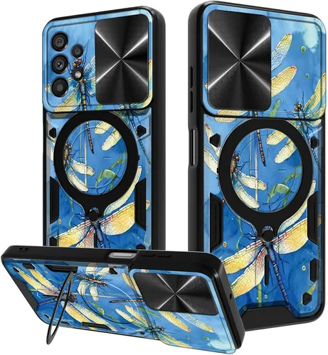 Vista 62 de Funda para Samsung Galaxy A03S de 6.5 pulgadas, funda protectora resistente con función atril giratorio de 360 grados, funda protectora resistente