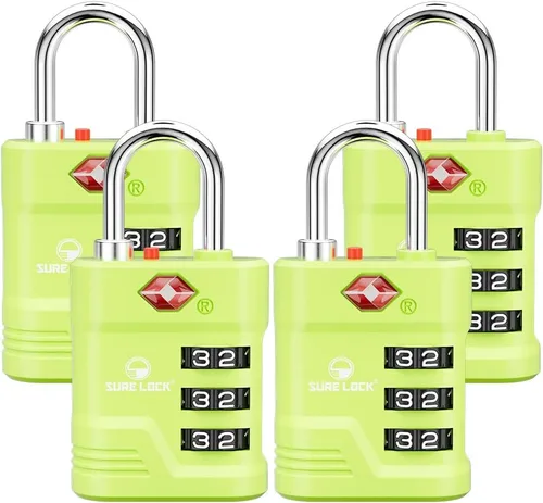 Vista 20 de Cerradura de equipaje aprobada por la TSA SURE LOCK Negro