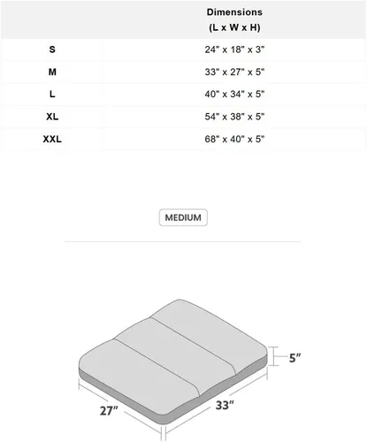 Vista 9 de K9 Ballistics Almohada rectangular resistente para perros medianos, funda extraíble, lavable, duradera y resistente al agua, cama para perro hecha