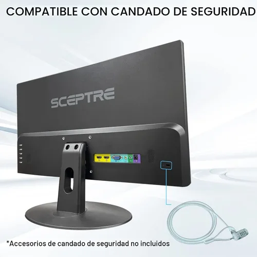 Vista 8 de Sceptre - Monitor LED delgado Prime de 24 pulgadas, 1080p 99% sRGB 2x HDMI VGA con altavoces integrados, color negro máquina