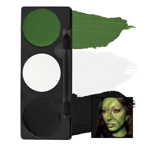 Vista 9 de Mehron - Paleta de maquillaje tricolor para Halloween, talla única