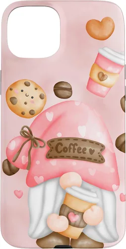 Vista 9 de Cute Coffee Gnomie for Garden Gnome Lovers and Gardener Case for iPhone 17