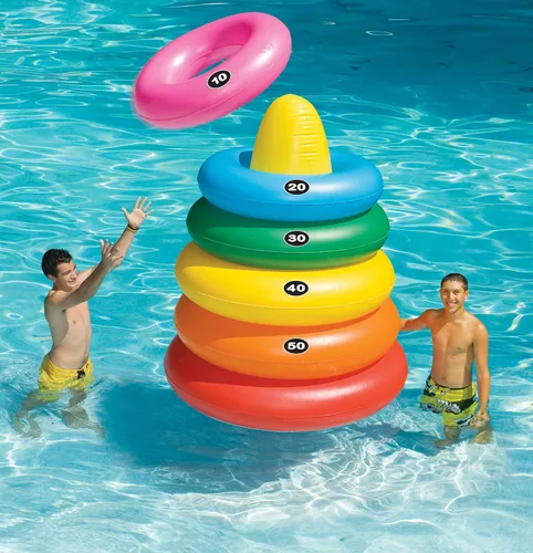 Vista 2 de Swimline Giant Ring Toss Game Multicolor, 46-3/4inx54in