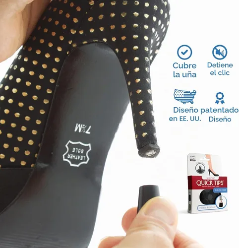 Vista 2 de Protector de tacón alto QUICK TIPS, tapones para reparación de tacos altos (2 pares)