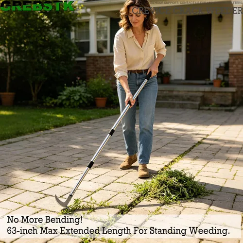 Vista 12 de GREBSTK Crack Weeder Crevice Weeding Stainless Steel Tool Adjustable, 63 in