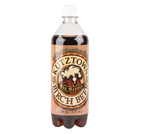 Vista 3 de AmishTastes Kutztown Birch Beer, famosa bebida Amish, 4 unidades, botellas de 24 onzas