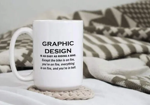 Vista 3 de Regalos para diseñador gráfico artista taza de café grande 15oz té cerámica – Ilustrador digital tradicional 2D 3D Fine Art Student Multimedia Funny