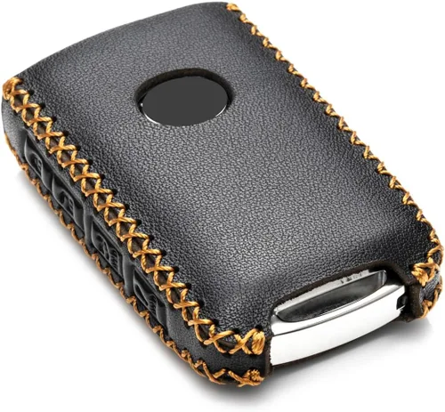 Vista 3 de Vitodeco Funda protectora de cuero para llave a distancia compatible con Mazda 3, Mazda 6, CX-5, CX-50, CX-3, CX-30, CX-9, CX-90, CX-70, 4 botones