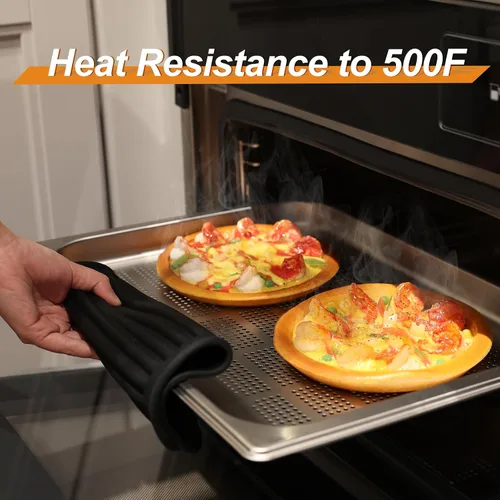Vista 2 de Joyhalo Paquete de 4 salvamanteles de silicona para ollas y sartenes calientes, salvamanteles resistentes al calor de 480 ℉ para platos calientes