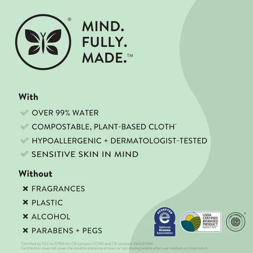 Vista 7 de The Honest Company Paquete de artículos esenciales de género neutro para recién nacidos, derivados naturalmente, hipoalergénicos, sin fragancia