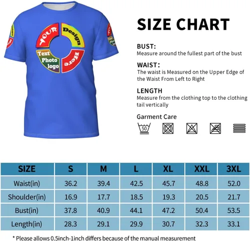 Vista 6 de Camiseta personalizada,Camisetas personalizadas,Camiseta unisex Imprime tu logotipo en la camisa,Personaliza tus propias camisetas Foto