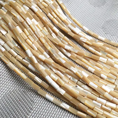 Vista 2 de Cuentas de concha natural, cuentas sueltas de piedras preciosas naturales para hacer joyas, bricolaje para accesorios de pulsera, collar