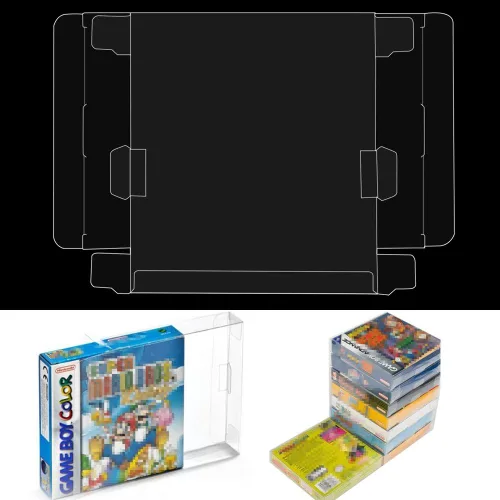 Vista 7 de 10Pcs Game Card Cartridge Case, Transparent Scratch-Proof Plastic Game Card Protective Case Intend for Nintendo Game Boy GBA Boxed Game