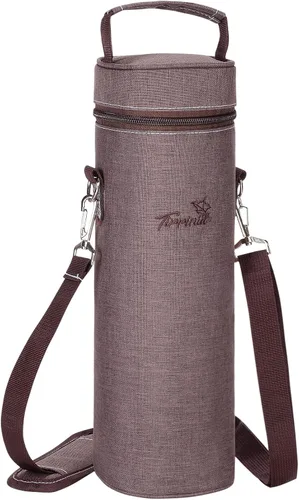 Vista 11 de Tirrinia - Bolsa enfriadora de botellas de vino individual Beige