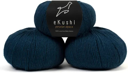 Vista 32 de 100% Hilo de Alpaca Baby para Tejer y Ganchillo - 1 Cono de Hilo Premium DK - Ligero, Hipoalergénico y Térmico Hecho en Perú - Ideal para Proyectos