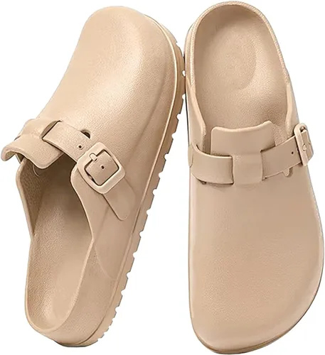 Vista 10 de Zuecos de trabajo de enfermería fáciles de limpiar para hombres y mujeres, zapatos ortopédicos antideslizantes con soporte de arco moderado