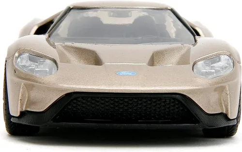 Vista 2 de Jada Pink Slips 1:32 W1 2017 Ford GT - Coche fundido a presión, juguetes para niños y adultos (oro metálico)