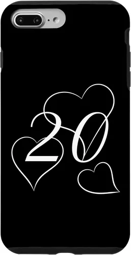 Vista 9 de iPhone 15 Vintage 20 years old with three big hearts Case