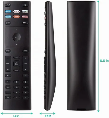 Vista 4 de XRT-136 XRT136A Control remoto universal apto para todos los televisores Vizio LED LCD HD 4K UHD HDR (Serie D E-Series M Serie P Serie V) 24 32 40