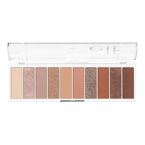 Vista 7 de e.l.f. Paleta de Sombras de Ojos Perfect 10, Diez Tonos Nude Ultra-pigmentados, Fórmula Mezclable, Vegano y Libre de Crueldad, Everyday Smoky