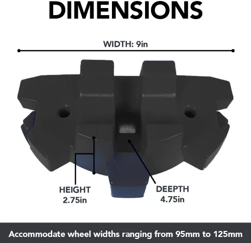 Vista 6 de 50 Strong Soporte para scooters – Se adapta a la mayoría de scooters con ruedas de 3.740 in a 4.921 in – Diseño entrelazado con base extra estable