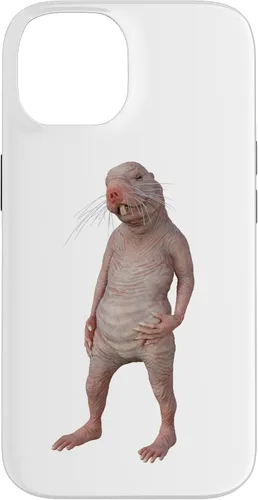 Vista 4 de Carcasa para iPhone 16 Live Weird Funny Naked Mole Rat Strange Animal Case