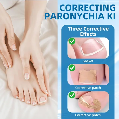 Vista 6 de Corrector de uñas encarnadas, kit de herramientas profesionales para uñas encarnadas con tiras de uñas de los pies, parche corrector de uñas curvas