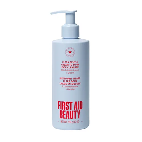Vista 13 de First Aid Beauty - Limpiador facial Pure Skin, elimina eficazmente el maquillaje, la suciedad y las impurezas, limpiador suave deja la piel suave