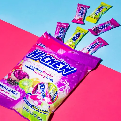 Vista 6 de HI-CHEW Mezcla Superfruit, 3.17 oz, 6 piezas, sin gluten, elaborada con sabores de frutas naturales y artificiales
