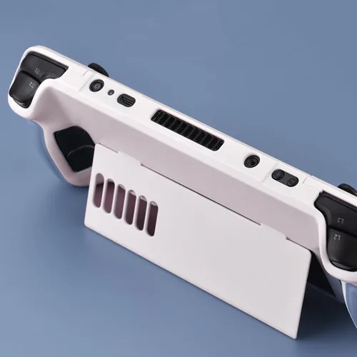 Vista 5 de UYIYE Funda con función atril para cubierta de vapor, accesorio protector y confiable con función atril beigeazul