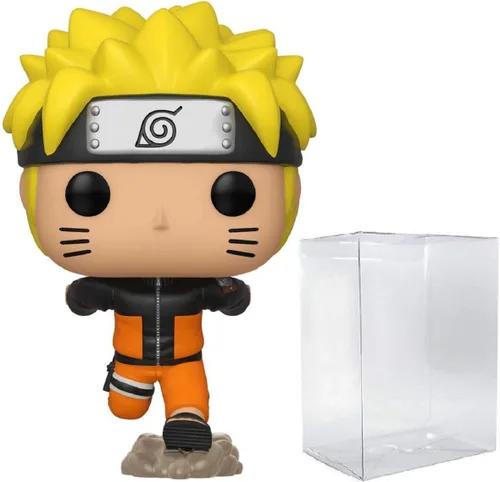 Vista 7 de POP Naruto Shippuden - Figura de vinilo de Funko de Naruto Uzumaki (Running) (incluye funda protectora de caja compatible), multicolor, 3.75 pulgadas